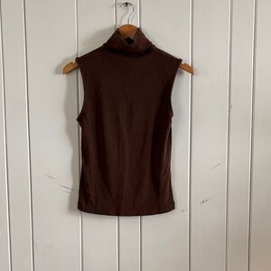 House of Harlow 1960 Brown Sleeveless Top